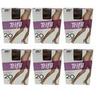 Kit 6 Meia-Calça Clássica Fio 20 Natural Único - Trifil Kit 6 Meia-Calça Clássica Fio 20 Natural Único - Trifil