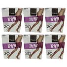 Kit 6 Meia Calça Clássica Fio 20 Preta Único - Trifil Kit 6 Meia Calça Clássica Fio 20 Preta Único - Trifil