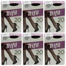 Kit 6 Meia Fina 3/4 Europeu Fio 20 Natural Claro - Trifil