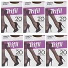 Kit 6 Meia Fina 3/4 Europeu Fio 20 Natural - Trifil