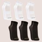 Kit 6 Meia Lupo Dry Academia Corrida Cano Médio Poliamida