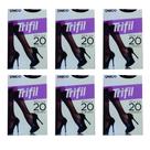 Kit 6 Meias Finas 3/4 Fio 20 Europeu -Ref:W06106 Trifil