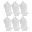 Kit 6 Meias Lupo Sapatilha Invisível Branco