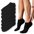Kit 6 Meias Soquetes Curtas Feminina Cano Baixo Branca Preta Kit 6 Meias Soquetes Curtas Feminina Cano Baixo Branca Preta