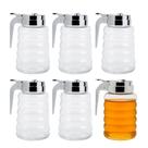 Kit 6 Meleira Pote Porta Mel De Vidro Com Tampa De Metal 280ml Lyor Kit 6 Meleira Pote Porta Mel De Vidro Com Tampa De Metal 280ml Lyor