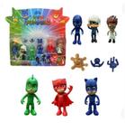 Kit 6 Mini Bonecos Pj Masks 7 Cm Menino Gato Infantil