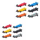 Kit 6 Mini Carrinhos De Formula 1 Com 2 Pistas Ejetoras