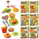 Kit 6 Mini Comidas De Brinquedo Chef Gourmet Faz De Conta Cozinha Atacado