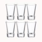 Kit 6 Mini Copos Base Grossa e Resistente 15ml Doses Shots Degustações Licor Cachaça