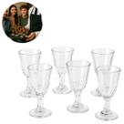 Kit 6 Mini Copos de Shot Taça Vidro Transparente 8ml