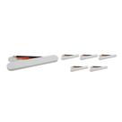 Kit 6 Mini Estojo Branco Plástico