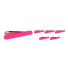 Kit 6 Mini Estojo Rosa Neon Plástico