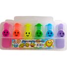 Kit 6 Mini Marca Texto Emojis Fofo Escolar Lindo
