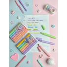 Kit 6 Mini Marca Texto Fofo Cores Pasteis Escolar Faculdade