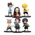 Kit 6 Miniaturas Anime Demon Slayer Kimetsu No Yaiba