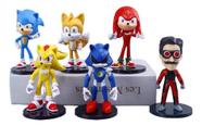 Kit 6 Miniaturas Sonic The Hedgehog PVC 9-11cm Colecionáveis Pronta Entrega