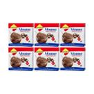 Kit 6 mistura para mousse de chocolate diet zero lact 25g lowçucar