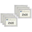 Kit 6 Molduras Porta Diploma Certificado A4 21x30 Branco