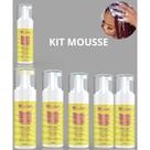 Kit 6 Mousse Texturizador 150ml - Espuma Para Cabelos e Texturizador Fibras Fio De Fada