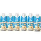 Kit 6 mulkshake proteico baunilha 250ml 12g de proteina 250ml +mu