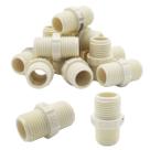 Kit 6 Nipel Rosqueável de 1/2" PVC Conexão para Irrigação Kit 6 Nipel Rosqueável de 1/2" PVC Conexão para Irrigação