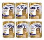 Kit 6 Nutren Senior Suplemento Pó Nestlé Sem Sabor Lata 370g