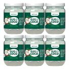 Kit 6 Óleo de Côco Virgem para Cabelo e Pele Rosto Tratamento Capilar Umectação 180g Soft Hair