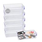 Kit 6 Organizador Armario/Escritório Acrílico 11,5x34,8