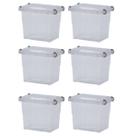 Kit 6 Organizador de Armário Pratic Box 2L C/Tampa