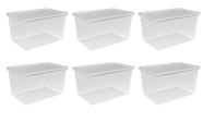 Kit 6 Organizador De Geladeira Acrílico 4,5 Litros Uz
