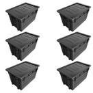 Kit 6 Organizador Multiuso Telada Reforçada 60L C/ tampa Kit 6 Organizador Multiuso Telada Reforçada 60L C/ tampa