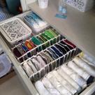 Kit 6 Organizadores De Gavetas (calcinhas, Meias, Cuecas) Transp. Branco