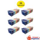 Kit 6 Organizadores De Gavetas - (calcinhas, Meias, Cuecas) Transp. Branco