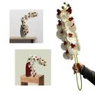 Kit 6 Orquídeas Artificiais Grandes 110cm Silicone Realista Para Decoração Moderna