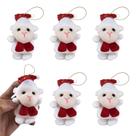 Kit 6 Ovelha Natalina Gorro Cachecol Pelúcia Enfeites Kit 6 Ovelha Natalina Gorro Cachecol Pelúcia Enfeites