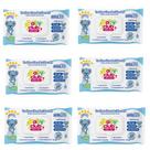 Kit 6 Pacotes de Toalhas Umedecidas Baby Club Ultra Care Rn C/100