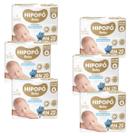 Kit 6 pacotes fraldas infantil hipopó baby rn recém nasciso c 20 un descartável