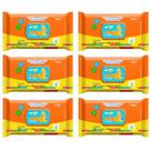 Kit 6 Pacotes Toalha Umedecida Leve 100 Pague 80 Flip Top Espeial Natural Baby