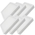 Kit 6 painel led super abs sobrepor 24w biv 6500k quad