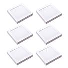 Kit 6 Painel Plafon LED Sobrepor Quad Branca 6500K 24W 29cm