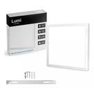 Kit 6 Painel Plafon Sobrepor Quadrado 20w Branco 6500k 21x21