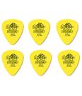 KIT 6 Palheta Dunlop Tortex 0,73 mm guitarra 418R AMARELA