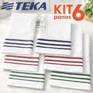 Kit 6 Panos de Prato Teka Nobre Premium Felpudo 100% Algodão 45x70cm Kit 6 Panos de Prato Teka Nobre Premium Felpudo 100% Algodão 45x70cm