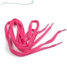 Kit 6 Par de Cadarço ROSA Poliéster Achatado 120cm