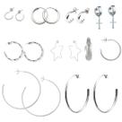 Kit 6 pares de argolas de aco cirurgico atacado nao escurece Kit 6 pares de argolas de aco cirurgico atacado nao escurece