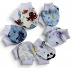 Kit 6 Pares de Luvas Estampados Para Bebê Recém Nascido RN Macia Confortável Maternidade Enxoval
