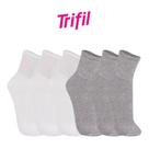 Kit 6 Pares De Meia Unissex Feminina E Masculina Original Trifil Algodão Cano Médio Kit 6 Pares De Meia Unissex Feminina E Masculina Original Trifil Algodão Cano Médio