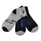 Kit 6 Pares de Meias Cano Curto-Masculina