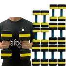 Kit 6 Pares Halteres Hidroginástica em EVA P 1-2kg e M 2-3kg Preto/Amarelo Dafoca Sports