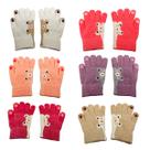Kit 6 pares Luva infantil Menina Bichinho Quente de Frio inverno para 3 a 8 anos